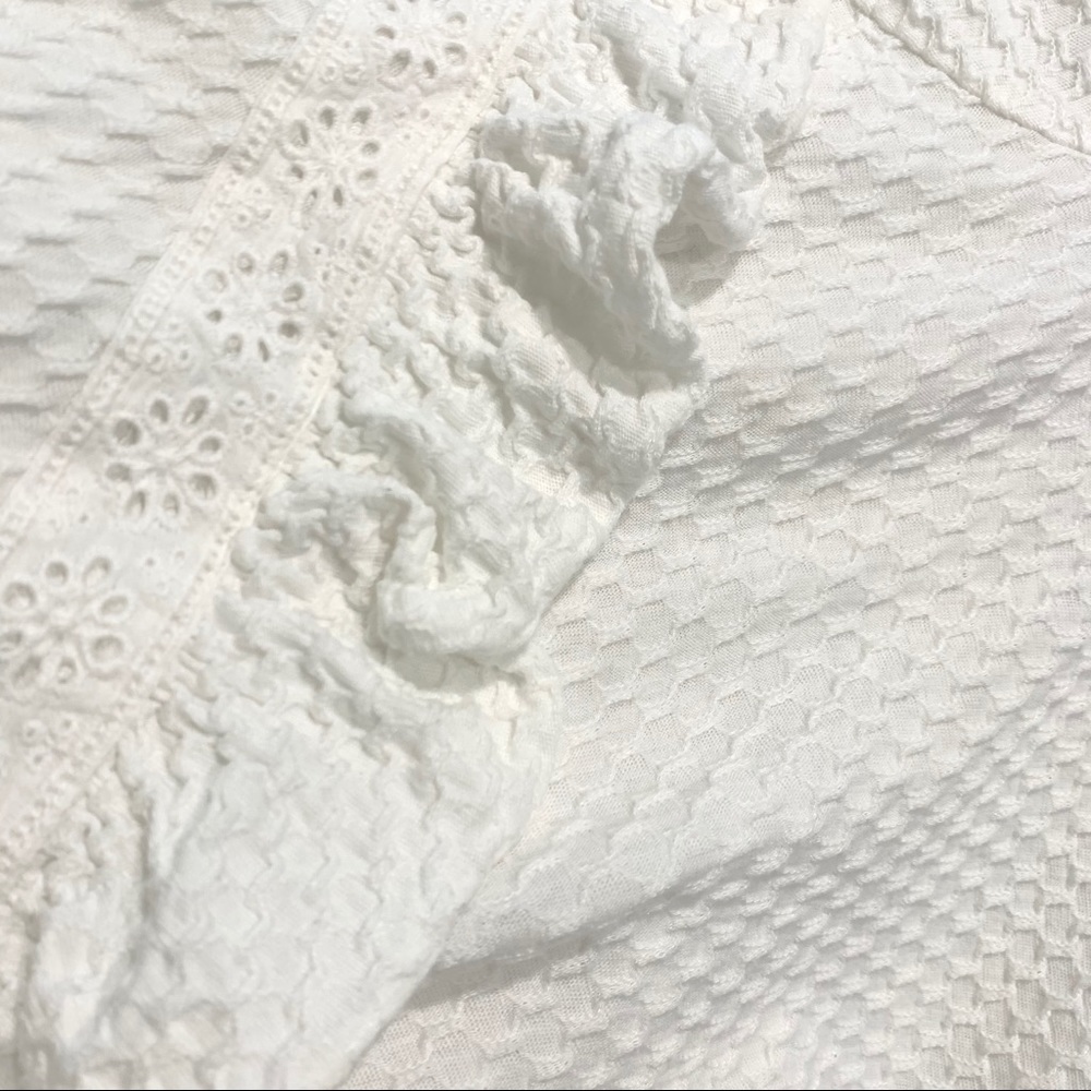 J. Crew Textured Ruffle Top - Picture 3 of 3